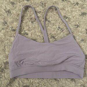 Lululemon Flow Y Nulu Bra *Light Support, A-C Cups, Size 4, Lilac Ether